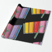 Colorful Xylophone Cadeaupapier (Uitgerold)