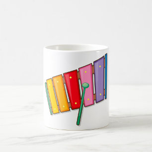Colorful Xylophone Instrument Coffee Mok