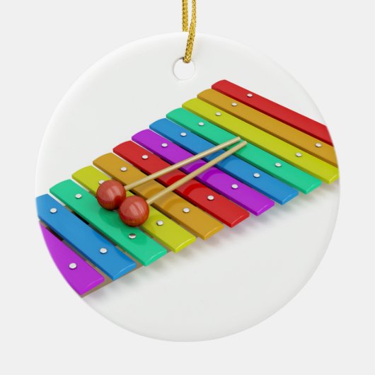 Colorful xylophone keramisch ornament (Voorkant)