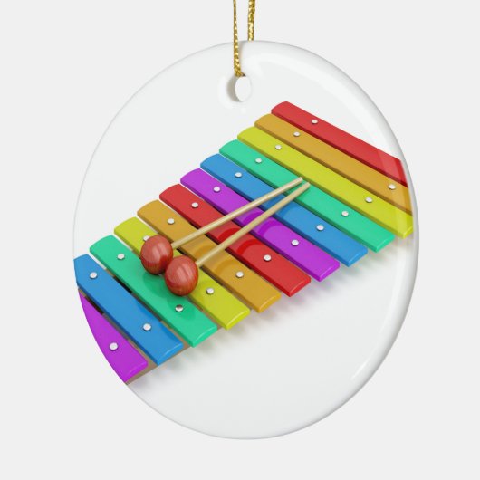 Colorful xylophone keramisch ornament (Links)
