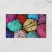 Colorful Yarn Crochet of Knit Visitekaartje (Achterkant)