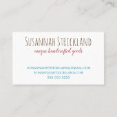 Colorful Yarn Crochet of Knit Visitekaartje (Voorkant)