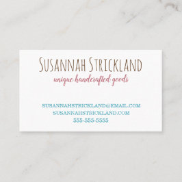 Colorful Yarn Crochet of Knit Visitekaartje