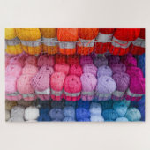Colorful Yarn Jigzaag Puzzle Legpuzzel (Horizontaal)