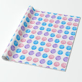 Colorful Yarn Knit Crochet Cadeaupapier (Uitgerold)