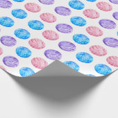 Colorful Yarn Knit Crochet Cadeaupapier (Hoek)