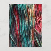 Colorful Yarn Knitting Briefkaart (Voorkant)