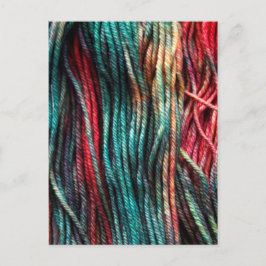 Colorful Yarn Knitting Briefkaart
