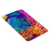 Colorful Yarn Tangles Crochet Knitting Photography Magneet (Rechterzijde)