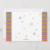 Colorful Year Foto Afstuderen Invitation Kaart (Achterkant)