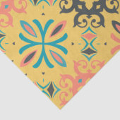 Colorful Yellow Abstract Geometric Pattern Tissuepapier (Detail)