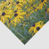 Colorful Yellow Black Eyed Susan Floral Foto Tissuepapier (Detail)