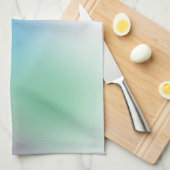 Colorful Yellow Blue Green Pink Paarse Sjabloon Theedoek (Quarter Fold)