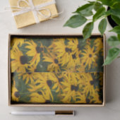 Colorful Yellow Daisy Floral foto Tissuepapier (Geschenk)