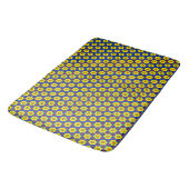 Colorful Yellow Flowers Bath Mat (Gekanteld)