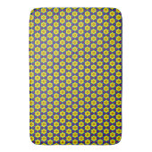 Colorful Yellow Flowers Bath Mat (Voorkant Verticaal)