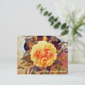 Colorful Yellow Rose Briefkaart (Staand voorkant)
