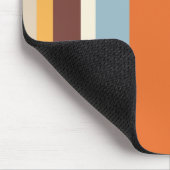 Colorful Yellow Stripes met  etiket Muismat (Hoek)