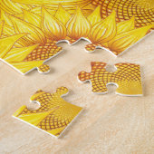 Colorful Yellow Sunflower Patroon Legpuzzel (Zijkant)