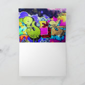 Colorful Yes Graffiti Art Note Birthday Kaart (Binnen)