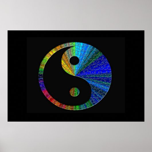 Colorful Yin en Yang Poster (Voorkant)