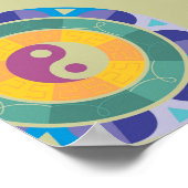 Colorful Yin Yang Pattern Poster (Hoek)