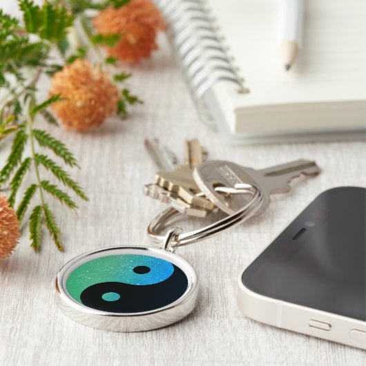 Colorful Yin Yang Sleutelhanger 1 (Zijkant)