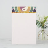 Colorful Yin Yang Stationery Briefpapier (Staand voorkant)