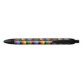 Colorful Yin Yangs Zwarte Inkt Pen (Achterkant)