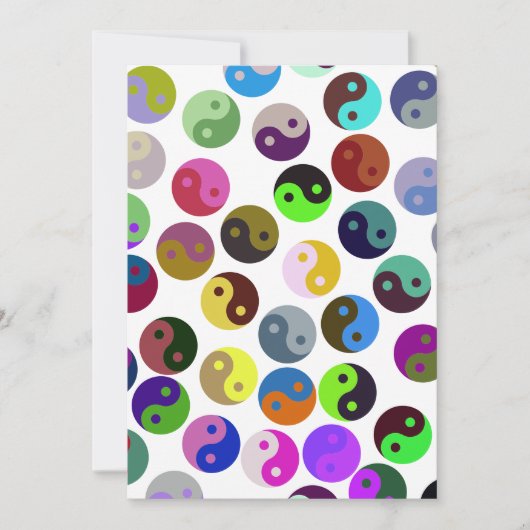 Colorful Ying Yang Pattern Kaart (Voorkant)