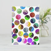 Colorful Ying Yang Pattern Kaart (Staand voorkant)