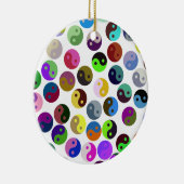 Colorful Ying Yang Pattern Keramisch Ornament (Rechts)