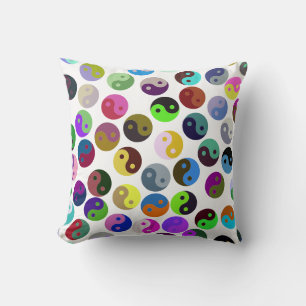 Colorful Ying Yang Pattern Kussen