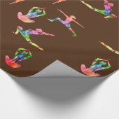 Colorful yoga cadeaupapier (Hoek)