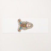 Colorful Yoga Girl Fitness Mat (Achterkant (horizontaal))