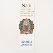 Colorful Yoga Girl Fitness Mat (Voorkant)