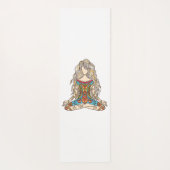 Colorful Yoga Girl Fitness Mat (Achterkant)