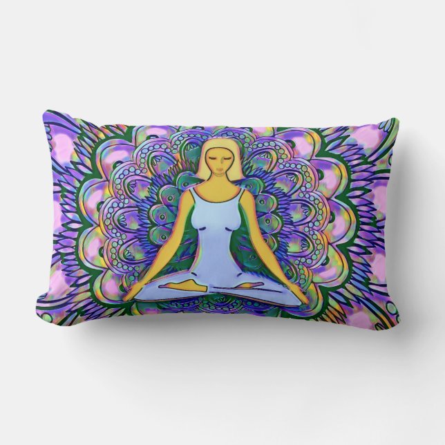 Colorful Yoga Pillow Kussen (Voorkant)
