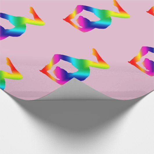 Colorful Yoga Position Cadeaupapier (Hoek)