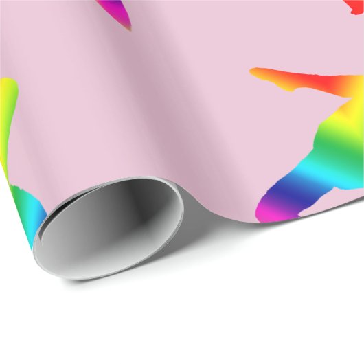 Colorful Yoga Position Cadeaupapier (Rol Hoek)