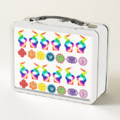 Colorful Yoga Position Chakras Art (Achterkant)