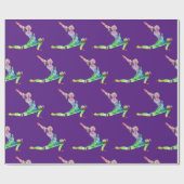 Colorful Yoga Stretch Position Cadeaupapier (Vlak)