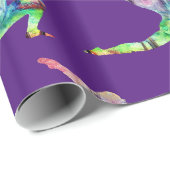 Colorful Yoga Stretch Position Cadeaupapier (Rol Hoek)