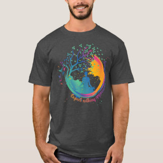 Colorful Yoga Zen denkt dat er niets waardeloos is T-shirt