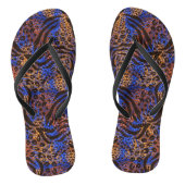 Colorful Zebra Leopard Teenslippers (Voetbed)