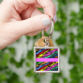COLORFUL ZEBRA PATTERN SLEUTELHANGER (Hand)