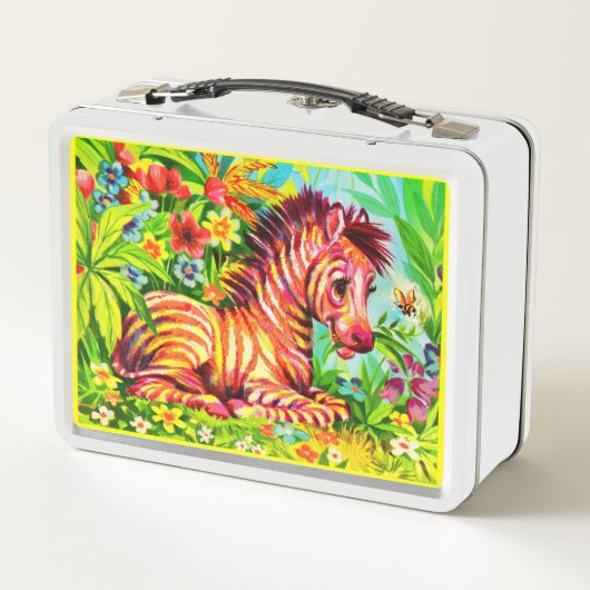 Colorful zebra print uit 1960 (Achterkant)