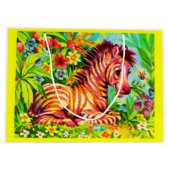 Colorful zebra print uit 1960 groot cadeauzakje (Achterkant)