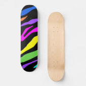 Colorful Zebra Skateboard (Voorkant)
