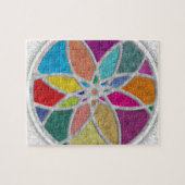 Colorful Zen Mandala Legpuzzel (Horizontaal)
